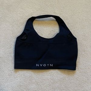 NVGTN Ribbed Halter Bra